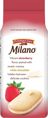 Pepperidge Farm Milano White Chocolate Strawberry Flavored Cookies - 7 Oz - Image 4