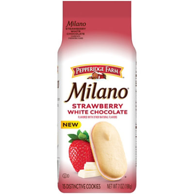 Pep Farm Milano White Chocolate Strawberry 7oz - 7 OZ - Image 1