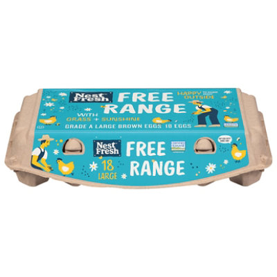 Nestfresh Free Range Hfac Lg A 18 Ct Eggs - 18 CT - Image 1