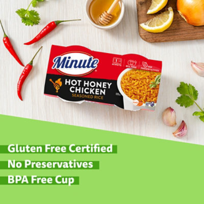 Minute Ready To Serve Hot Honey Chicken Rice 2-4.4 Oz Cups - 8.8 OZ - Image 2