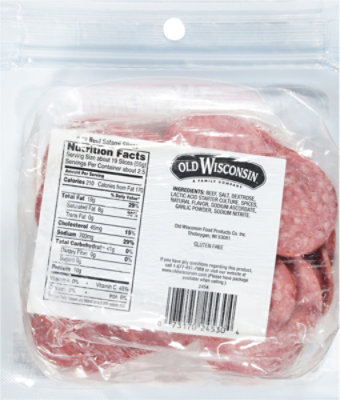Old Wisconsin Beef Salami Charcuterie Snack Slices - 5 OZ - Image 5