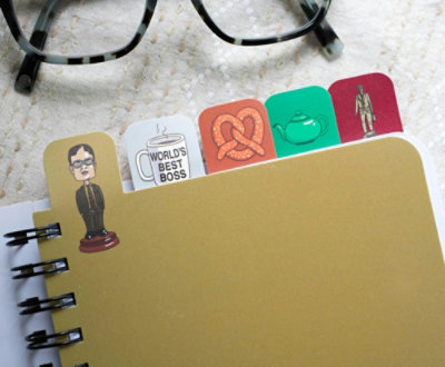 Just Funky The Office Tabbed 288-Page Spiral Notebook Journal - Image 3