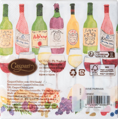 Wine Pairings Napkin Cocktail - EA - Image 3