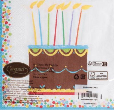Birthday Cake Napkin Luncheon - EA - Image 3