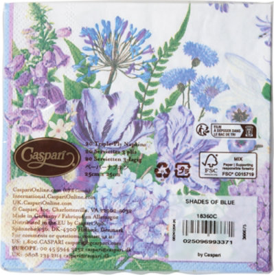 Shades Of Blue Napkin Cocktail - EA - Image 3