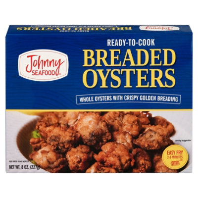 Johnny Seafood Breaded Oysters 8 Oz - 8 OZ - Image 1