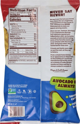 Jacksons Classic Kettle Sea Salt Potato Chips In Avocado Oil - 5 OZ - Image 5
