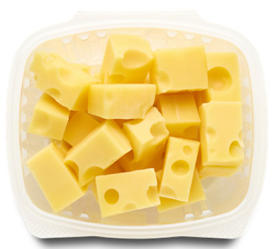 Dietz And Watson Baby Swiss Cheese Cubed - LB - Image 1