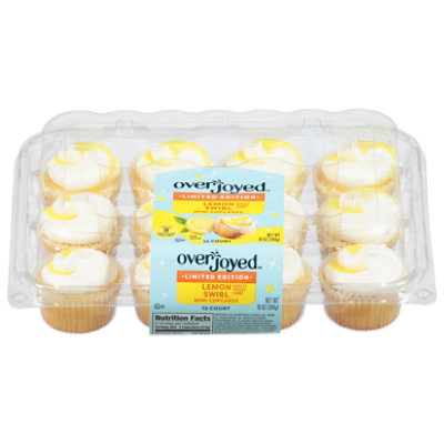 Overjoyed Lemon Mini Cupcakes 10 Oz - 10 OZ