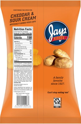 Jays Ridges Cheddar & Sour Cream 8oz - 8 OZ - Image 4
