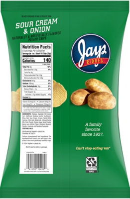 Jays Ridges Sour Cream & Onion 8oz - 8 OZ - Image 4