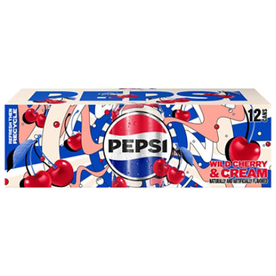 Pepsi Wild Cherry & Cream Soda - 12 - 12 Fl. Oz. - Image 2