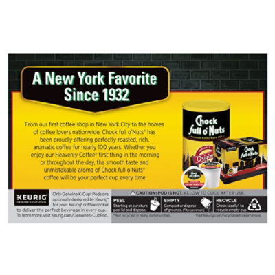Chock Full O'nuts Single Serve 12 Count Colombian K-cup - 3.47 OZ - Image 6