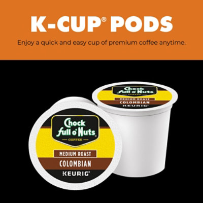 Chock Full O'nuts Single Serve 12 Count Colombian K-cup - 3.47 OZ - Image 4