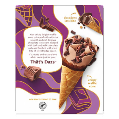 Haagen Dazs Triple Chocolate Fudge Belgian Waffle Cones - 14.88 FZ - Image 5