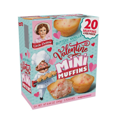 Little Debbie Mini Muffins Valentine Carton - 8.44 OZ - Image 1