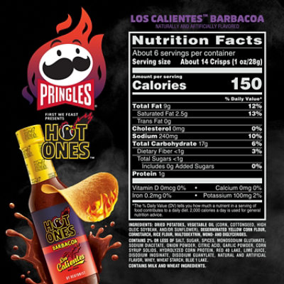 Pringles Los Calientes Barbacoa 5.5oz - 5.57 OZ - Image 8