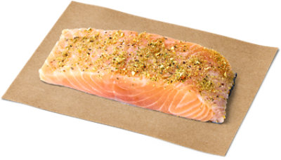 Salmon Portion Lemon Pepper Seasoned - 6 Oz - Image 1