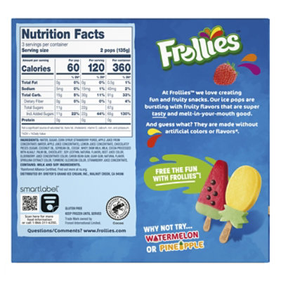 Frollies Strawberry Bars 6 Ct - 6-2.5 FZ - Image 2