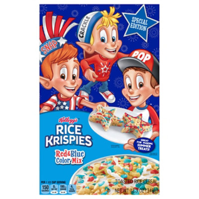 Rice Krispies Cereal Red & Blue 12.3oz - 12.3 OZ - Image 2