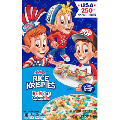Rice Krispies Cereal Red & Blue 12.3oz - 12.3 OZ - Image 1