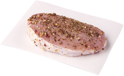 Pork Chops Boneless Thin California Garlic Medley Seasoning - LB - Image 1