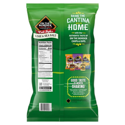 Otb Tortilla Chips Cafe Style Lime & Salt 9.5oz - 9.5 OZ - Image 6