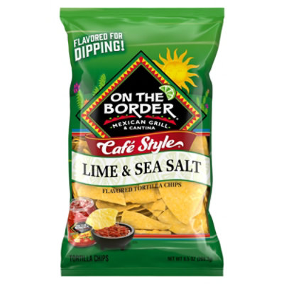Otb Tortilla Chips Cafe Style Lime & Salt 9.5oz - 9.5 OZ - Image 1