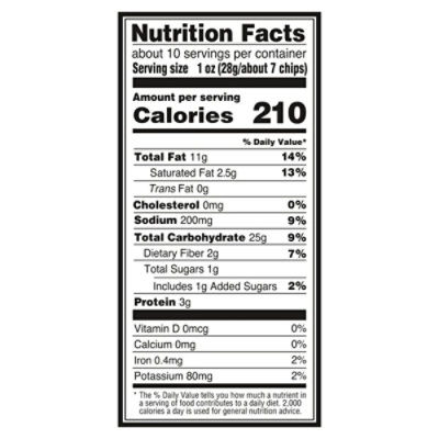 Otb Tortilla Chips Cafe Style Lime & Salt 9.5oz - 9.5 OZ - Image 3