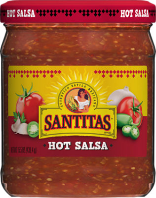 Santitas Salsa Hot - 15.5 Oz - Image 1