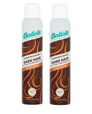 Batiste Dry Shampoo Dark Hair (2 pack)   200 ml EACH Bottle - Image 1