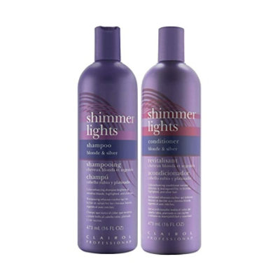 Clairol Shimmer Lights 16 oz. Shampoo + 16 oz. Conditioner Set - Image 1