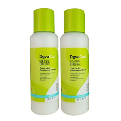 Deva Curl No-Poo Original Cleanser 3 oz Each Travel Size Pack of 2 - Image 2