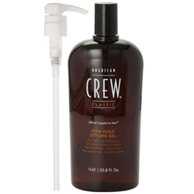 American Crew Firm Hold Gel 33.8 oz With PUMP - Image 1