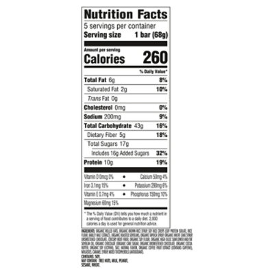 Clif Bar Caramel Chocolate Chip Energy Bar 5-2.4oz - 5-2.4 OZ - Image 4