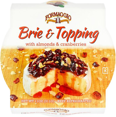Formaggio Brie & Topping Cranberry & Almonds - 11 OZ - Image 1
