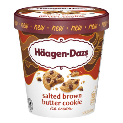 Haagen Dazs Salted Brown Butter Cookie - 8-1.75FZ - Image 2