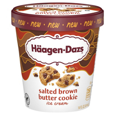 Haagen Dazs Salted Brown Butter Cookie - 8-1.75FZ - Image 1