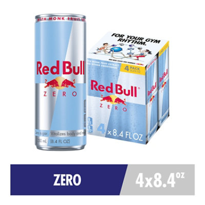 Red Bull Zero Energy Drink 80mg Caffeine Taurine & B Vitamins - 4-8.4 Fl. Oz.