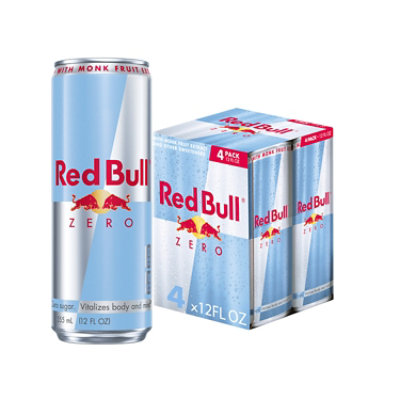 Red Bull Zero Energy Drink - 4 -12 FZ - Image 1