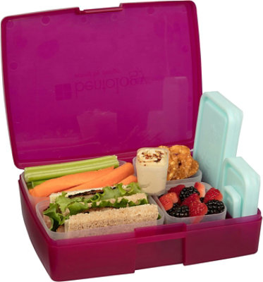 Bentology Bento Lunch Box Set w/ 5 Removable, Leak Proof Containers, On-the-Go Meal & Compartments - Stackable, Microwave Safe Containers w Lids - Image 1