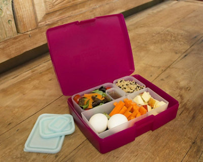 Bentology Bento Lunch Box Set w/ 5 Removable, Leak Proof Containers, On-the-Go Meal & Compartments - Stackable, Microwave Safe Containers w Lids - Image 3