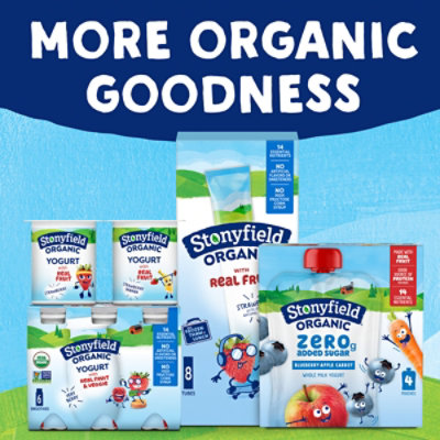 Stonyfield Organic Apple Blueberry Carrot Multi-pack 4pk , 4-3.5 Oz - 4-3.5 OZ - Image 2