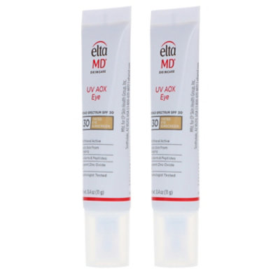 EltaMD UV AOX Eye Broad Spectrum SPF 30 Tinted Eye Sunscreen 0.4 oz 2 Pack - Image 2