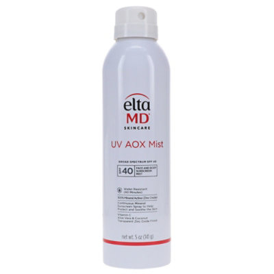EltaMD UV AOX Mist Broad Spectrum SPF 40 Face and Body Sunscreen 5 oz - Image 1