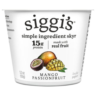 Siggi's Icelandic Skyr Lowfat Yogurt, Mango Passionfruit, 5.3 Oz. - 5.3 OZ - Image 2