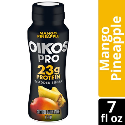 Dannon Oikos Pro Drink Mango Pineapple 7 Fz - 7 FZ - Image 1