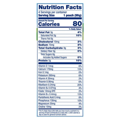 Stonyfield Org Kids Zero G Added Sugar Whole Milk Yogurt Pouches, Banilla, 4-3.5 Oz - 4-3.5 OZ - Image 3