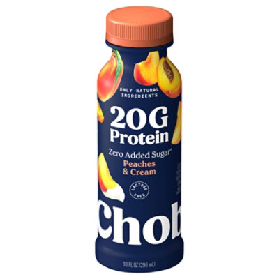 Chobani 20g Lowfat Greek Yogurt Drink Peaches & Cream - 10 Fl. Oz. - Image 3