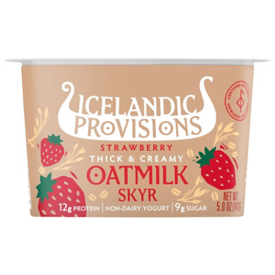 Icelandic Provisions Oatmilk Skyr Strawberry 5 Oz - 5 OZ - Image 2